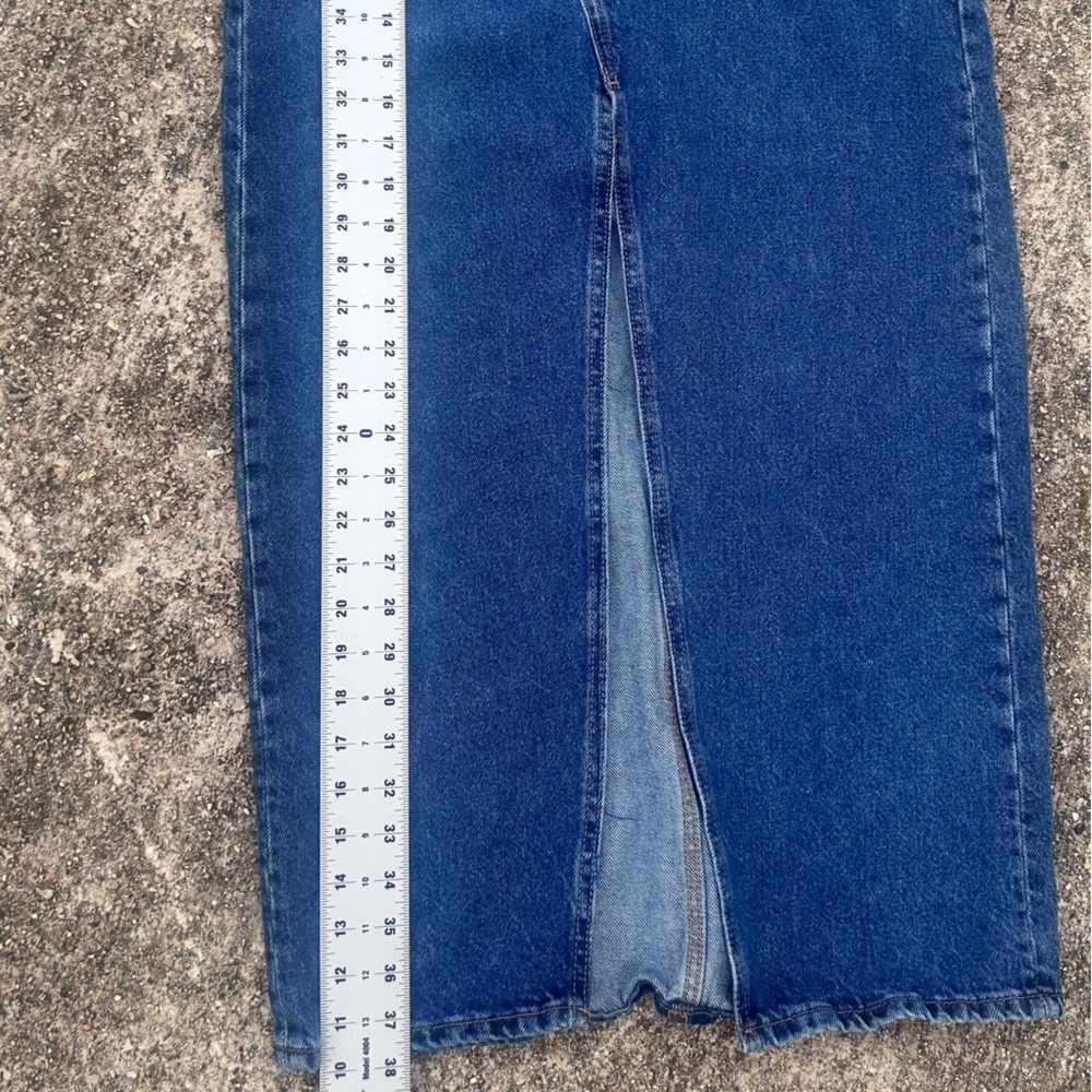 Zara Blue Denim Maxi Skirt - Picture 8 of 10